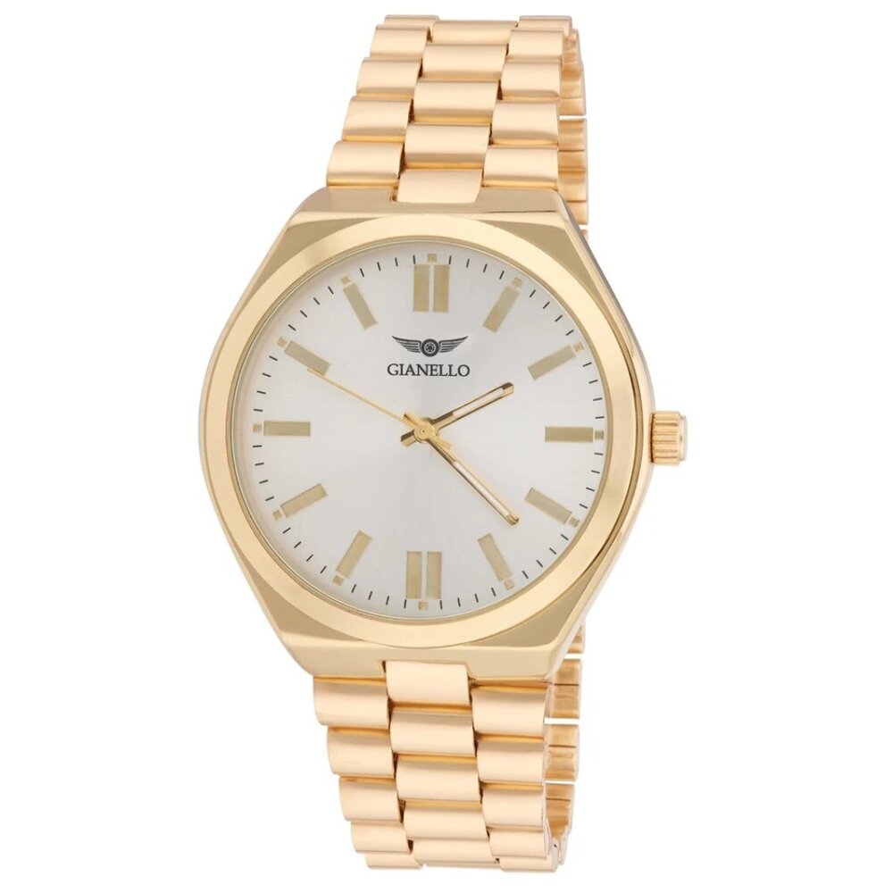 #5 NIB Gianello Presidential Prestige 42 Link Bracelet Watch Gold Tone